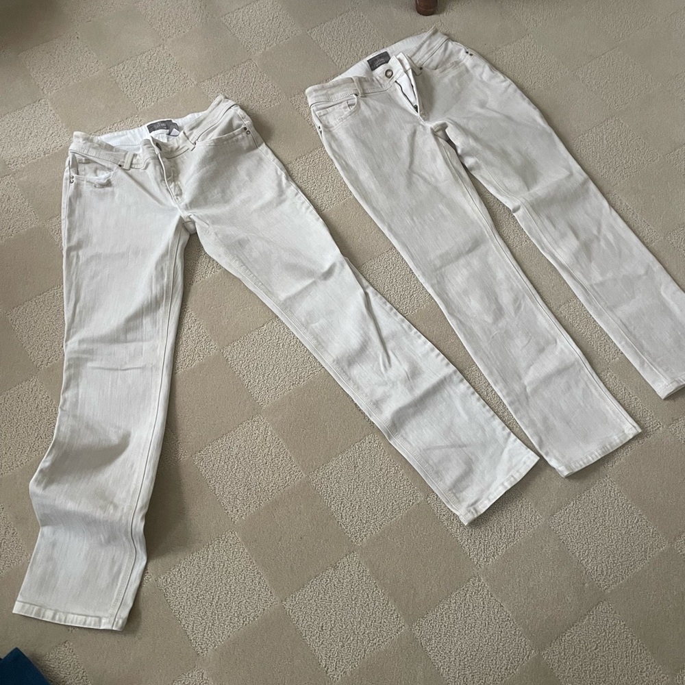 White Jean like pants